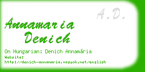 annamaria denich business card
